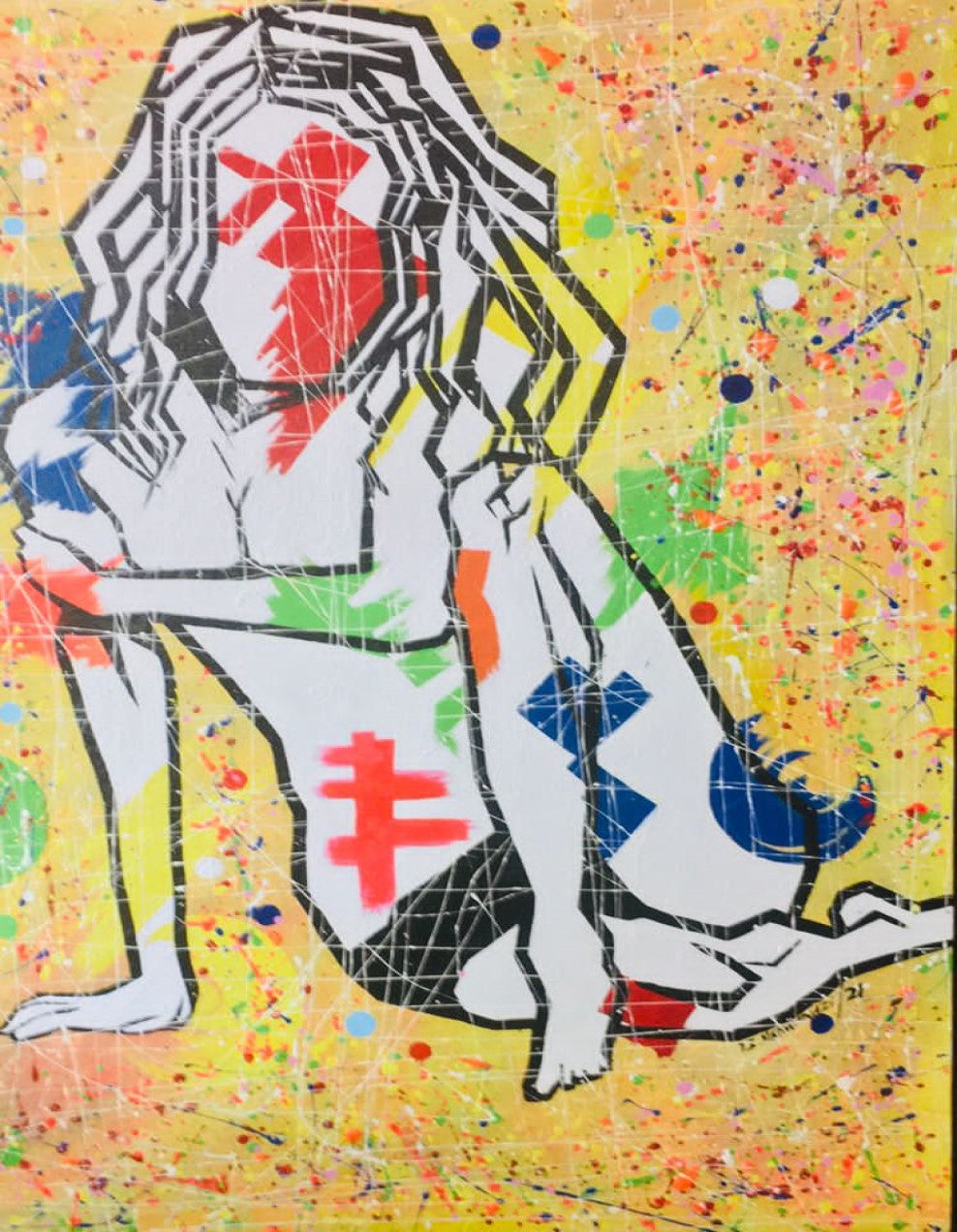 Broken Soul — Original Abstract Nude Painting